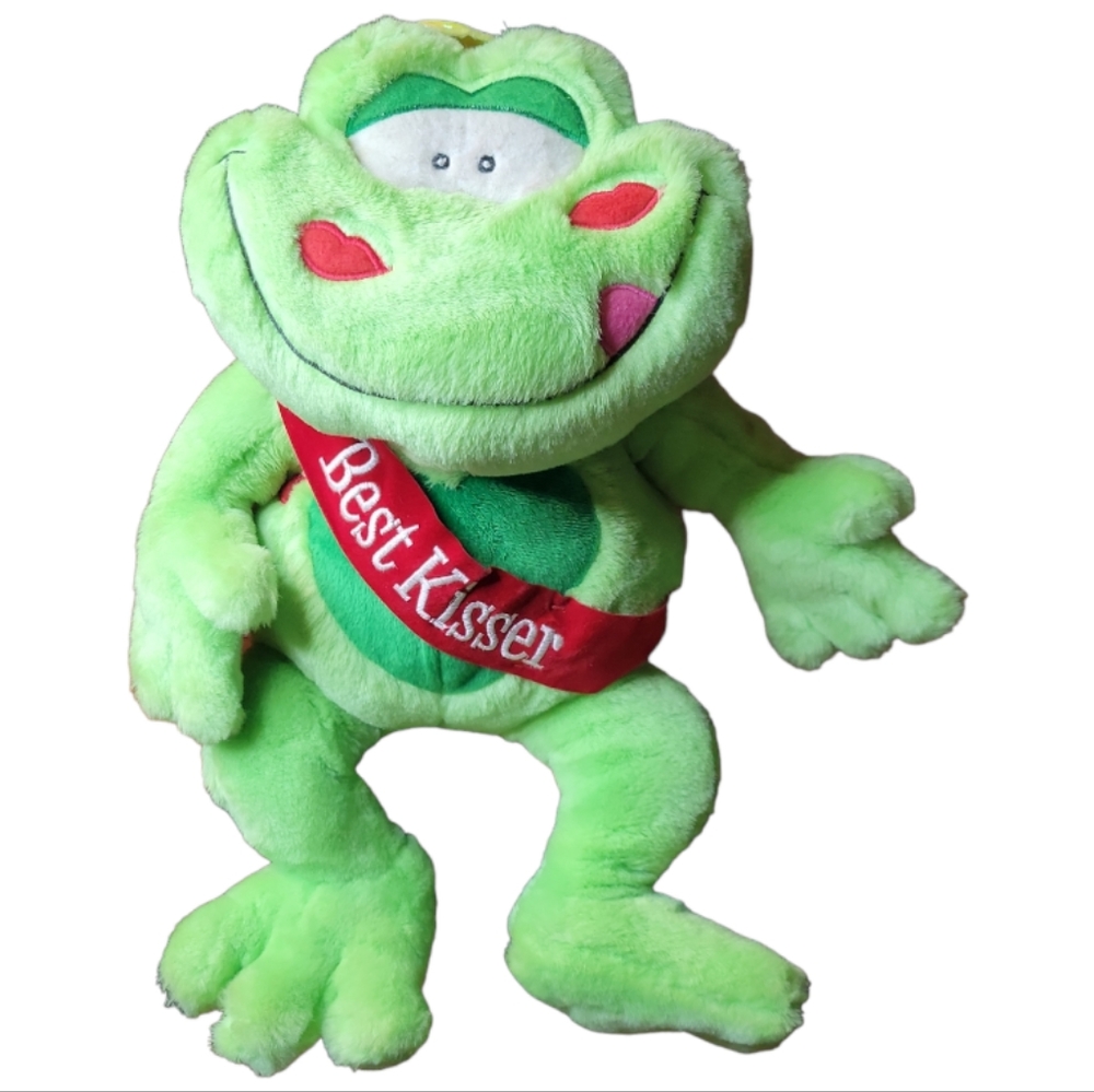 Vtg 2002 Best Kisser Frog Prince King Love Champ